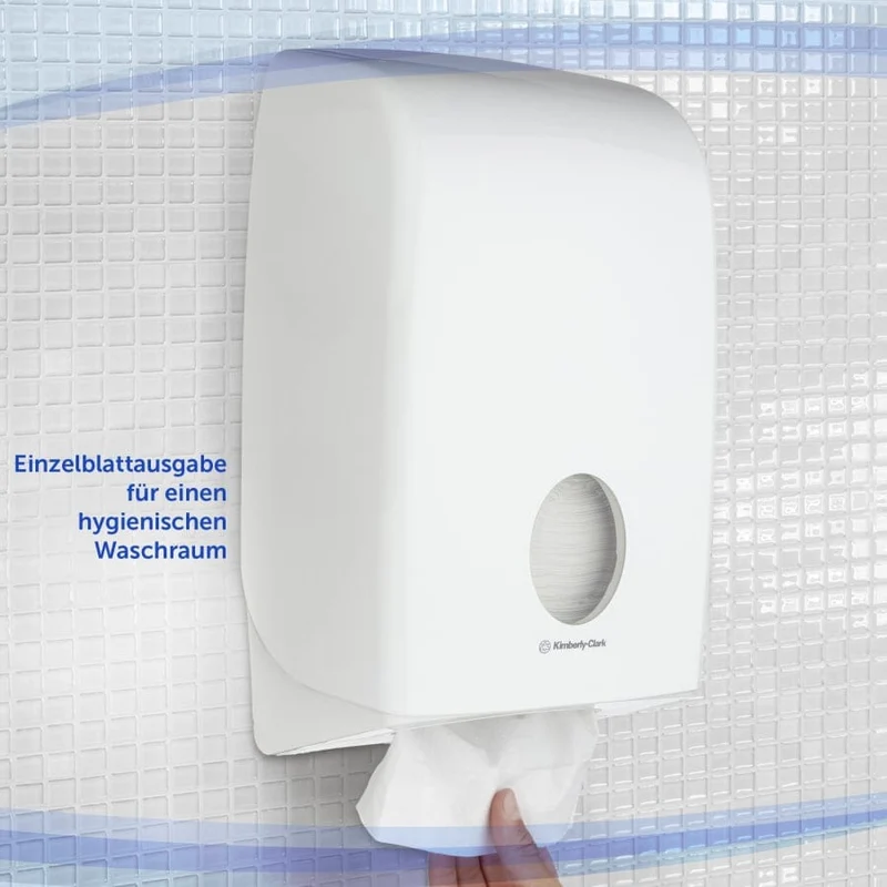 Aquarius Falthandtuchspender Interfold, weiß