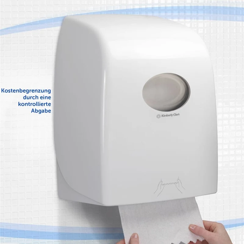 Aquarius Rollenhandtuchspender mit Sichtfenster, weiß