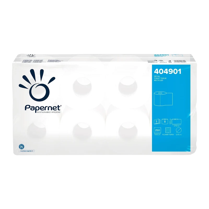 Papernet Toilettenpapier 3-lagig extraweiß, 250 Blatt