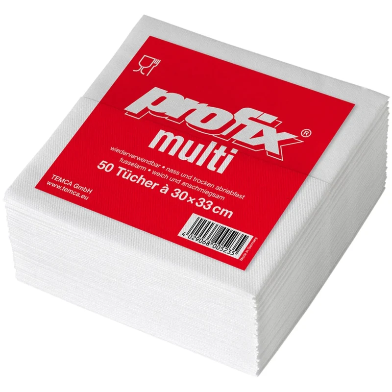 profix® multi Wischtücher, 30 x 33 cm, 1-lagig, hochweiß