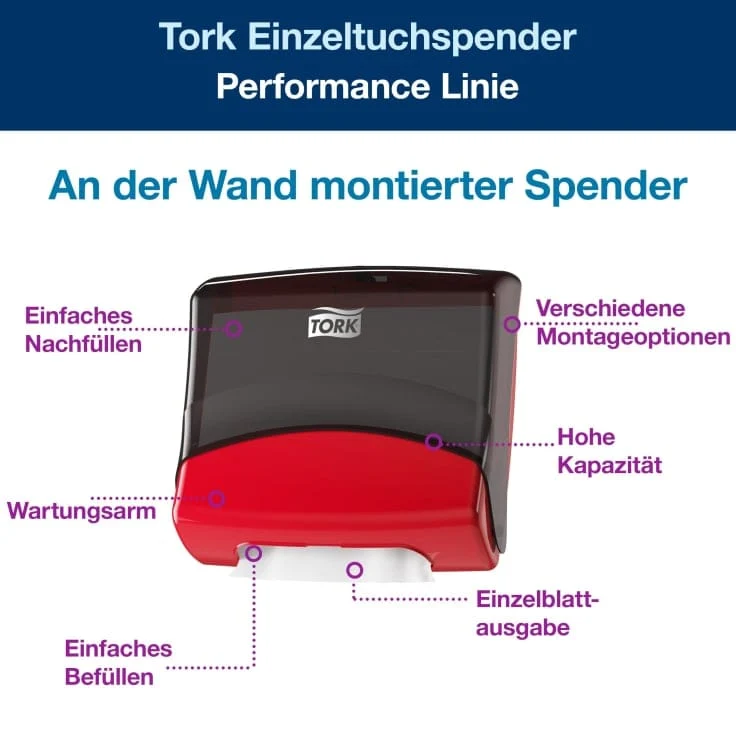 Tork Einzeltuchspender W4 Performance