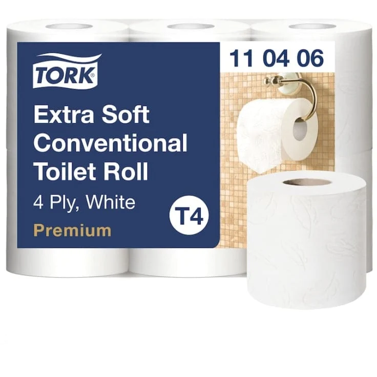 Tork Kleinrollen Toilettenpapier Premium T4 4-lagig, 150 Blatt