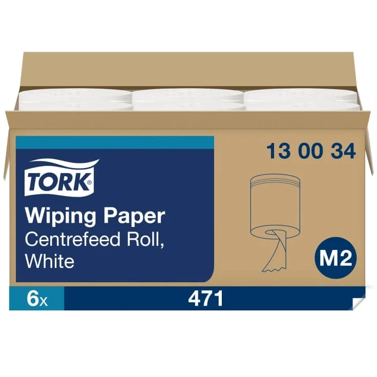 Tork Innenabrollungs-Papierwischtücher M2 1-lagig, weiß, 165 m