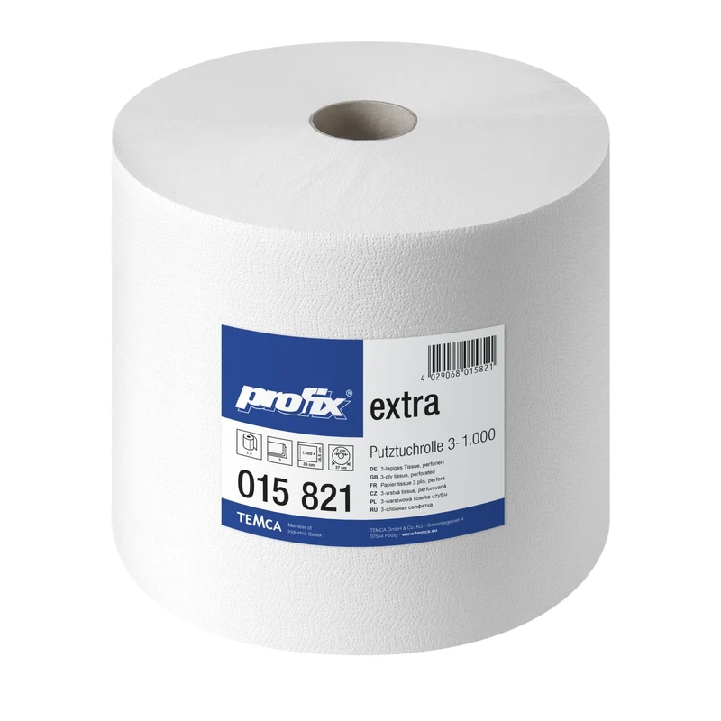 profix® extra Putztuchrolle, 36,5 x 36 cm, 3-lagig, hochweiß