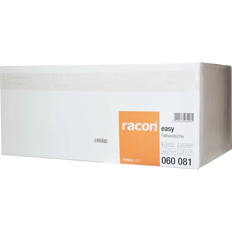 racon® easy Falthandtücher V-Falz, 23 x 25 cm, 1-lagig, weiß