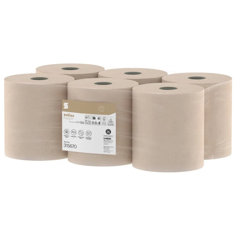 Satino PureSoft Handtuchrollen, 2-lagig, PT1-kompatibel