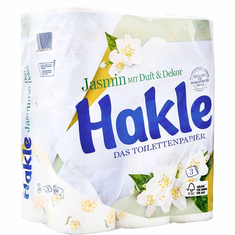 Hakle Jasmin Toilettenpapier 3-lagig mit Duft