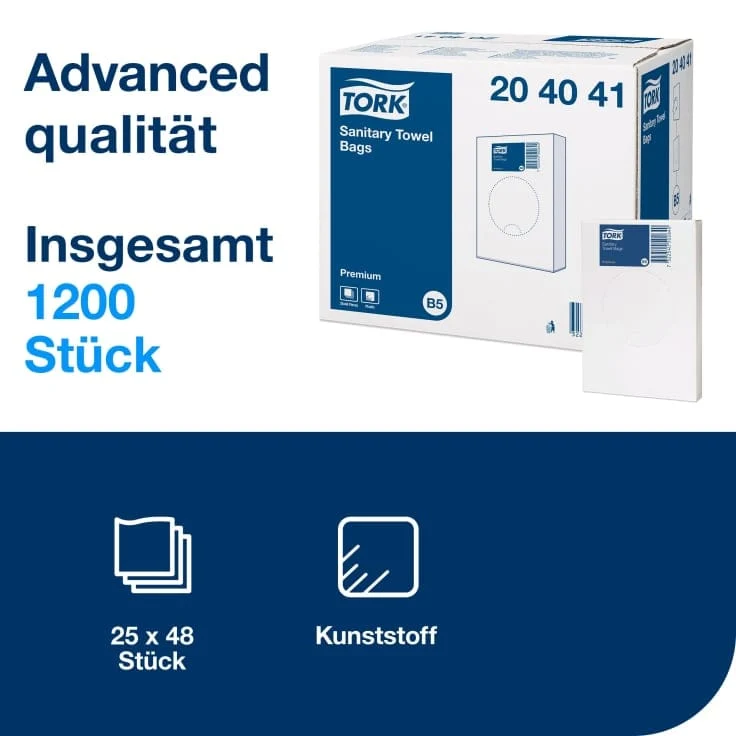 Tork Hygienebeutel B5 1,0 l, weiß