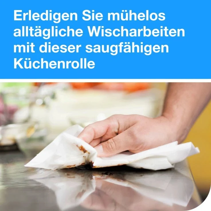 Tork Extra Saugfähige Küchenrolle Premium 3-lagig, weiß