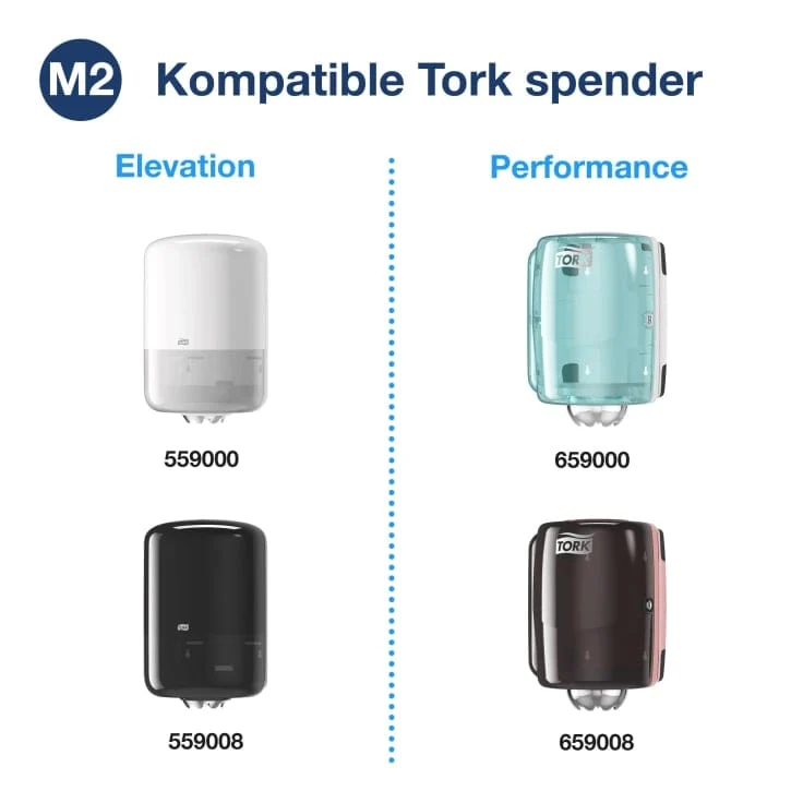 Tork Starke Mehrzweck-Papierwischtücher M2 2-lagig, weiß, 125 m