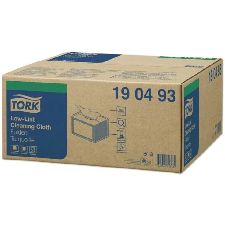 Tork Fusselarme Reinigungstücher Premium W8 1-lagig, türkis