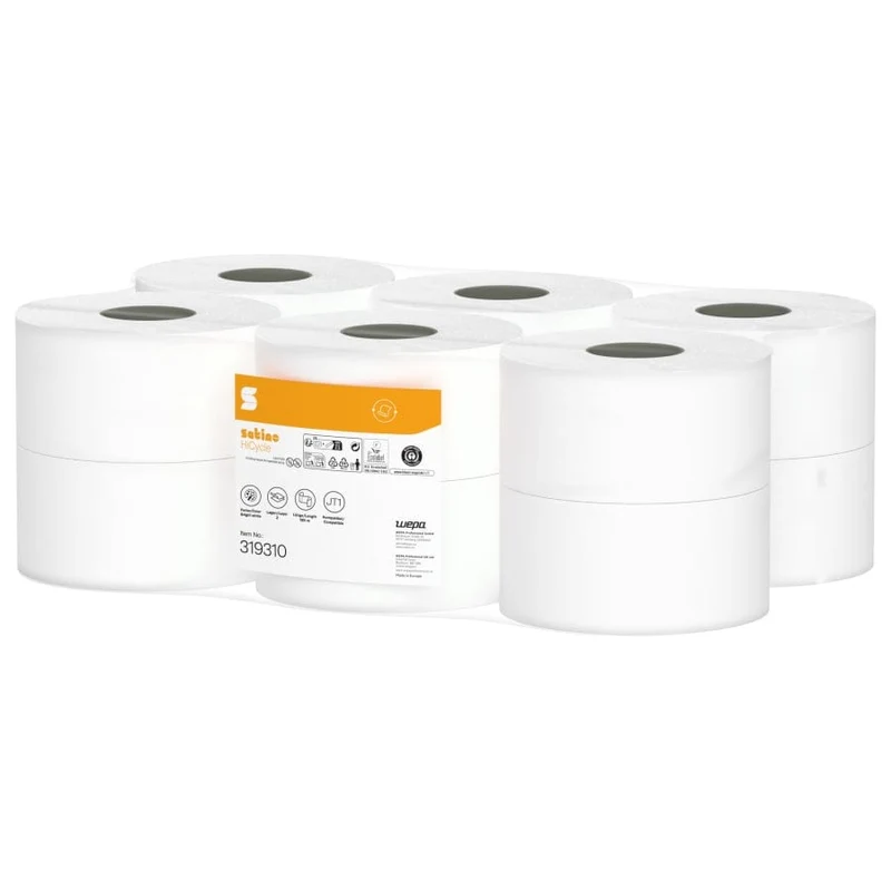 Satino HiCycle Toilettenpapier Großrollen, 2-lagig, hochweiß