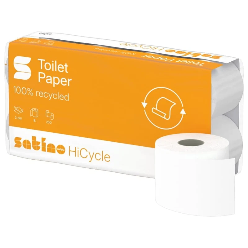 Satino HiCycle Toilettenpapier, 2-lagig, weiß, MT1