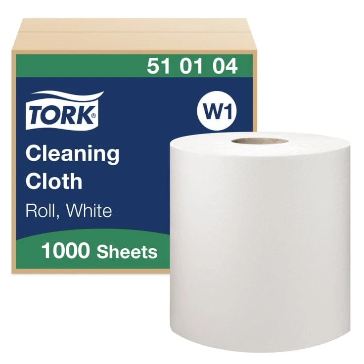 Tork Reinigungstücher Rolle 510 W1 1-lagig, weiß, 380 m