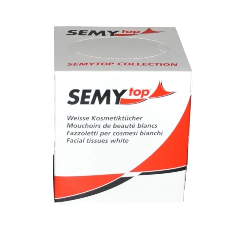 SemyCare Kosmetiktuchboxen, 3-lagig, 20,5 x 20,5 cm, 60 Tücher je Würfel