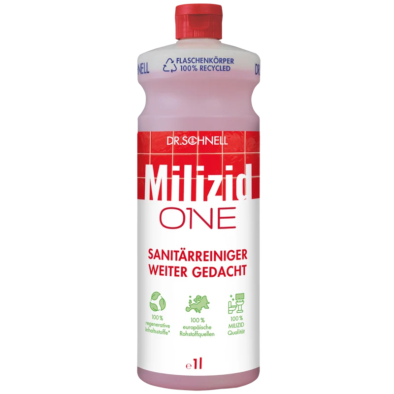 Dr. Schnell Milizid ONE Sanitärreiniger aus regenerativen Inhaltsstoffen