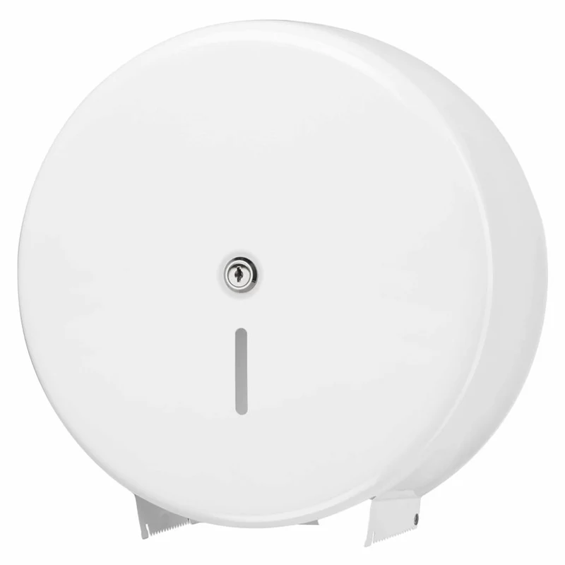 Satino Jumborollen-Toilettenpapierspender Metall, weiß