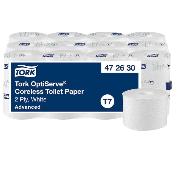 Tork OptiServe Hülsenloses Toilettenpapier T7 2-lagig, 94,3 m
