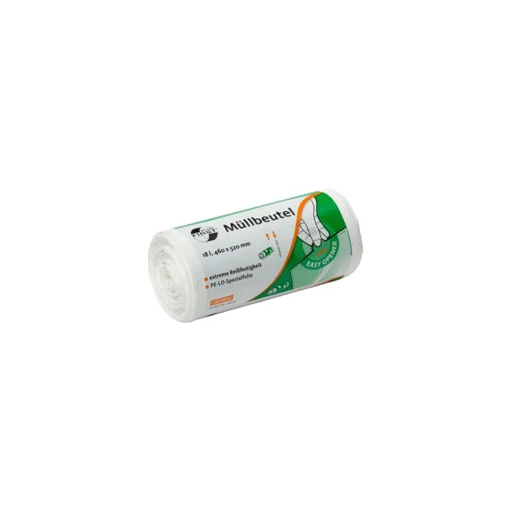 DEISS FIRST PLUS Abfallbeutel 18 Liter, ca. 264 g/ Rolle, weiss