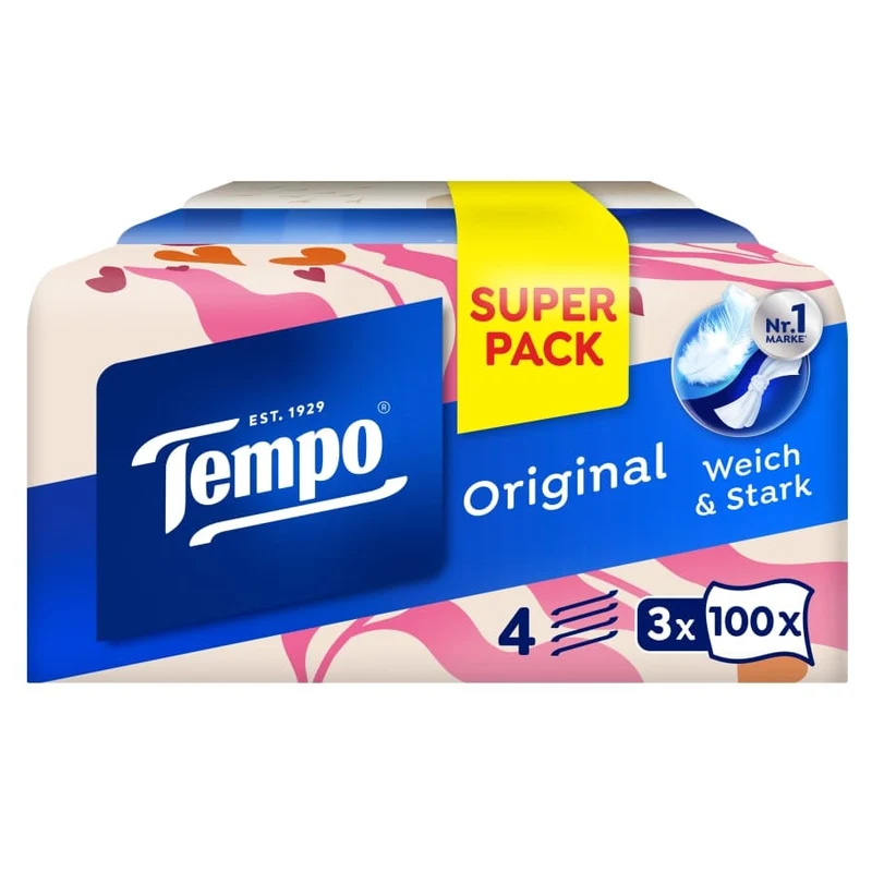 Tempo Taschentuchbox Original, 4-lagig