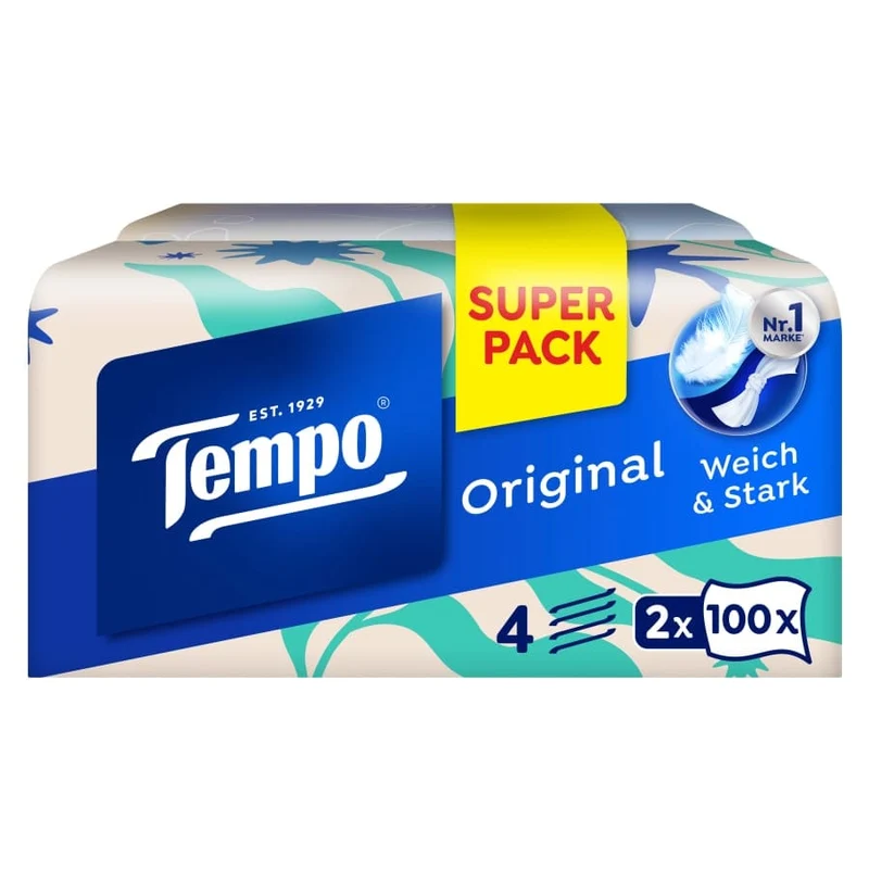 Tempo Taschentuchbox Original, 4-lagig