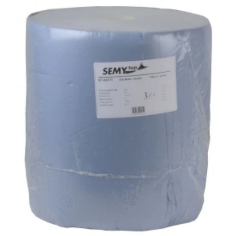 SemyTop Industriepapierrolle, blau, 3-lagig, 37 x 32 cm, 1000 Blatt