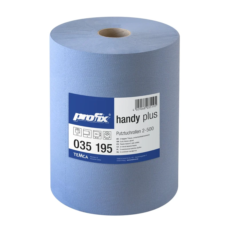 profix handy plus Putztuchrolle, 36 x 38 cm, 2-lagig, blau