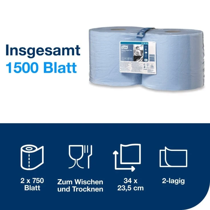Tork Advanced Papierwischtuch 420 W1/W2 2-lagig, blau