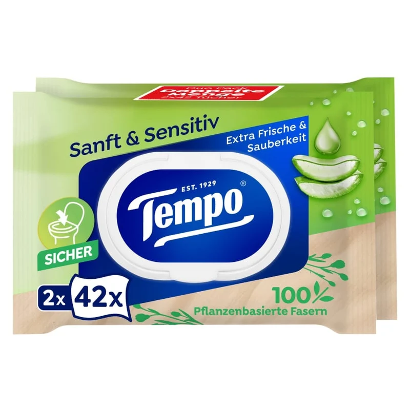 Tempo sanft & sensitive Toilettentücher