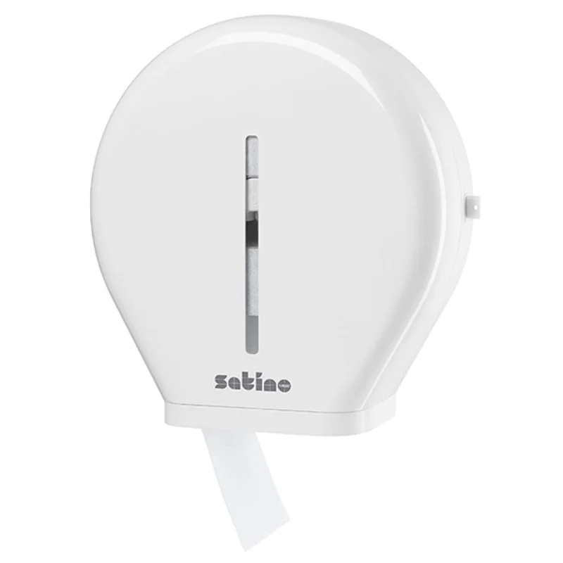 Satino Jumbo-Toilettenpapierspender small, weiß, JT1