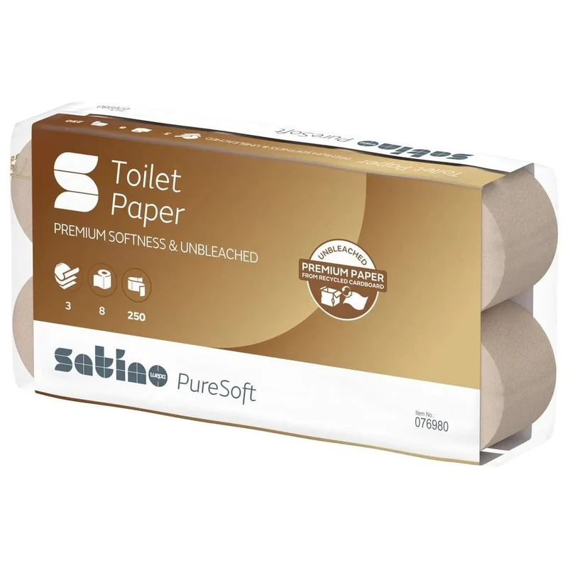 Satino PureSoft Toilettenpapier 3-lagig, 250 Blatt, MT1