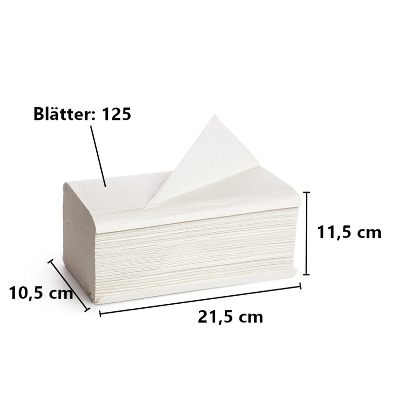 racon premium Falthandtücher HT 3, 32 x 21,6 cm, 3-lagig, hochweiß