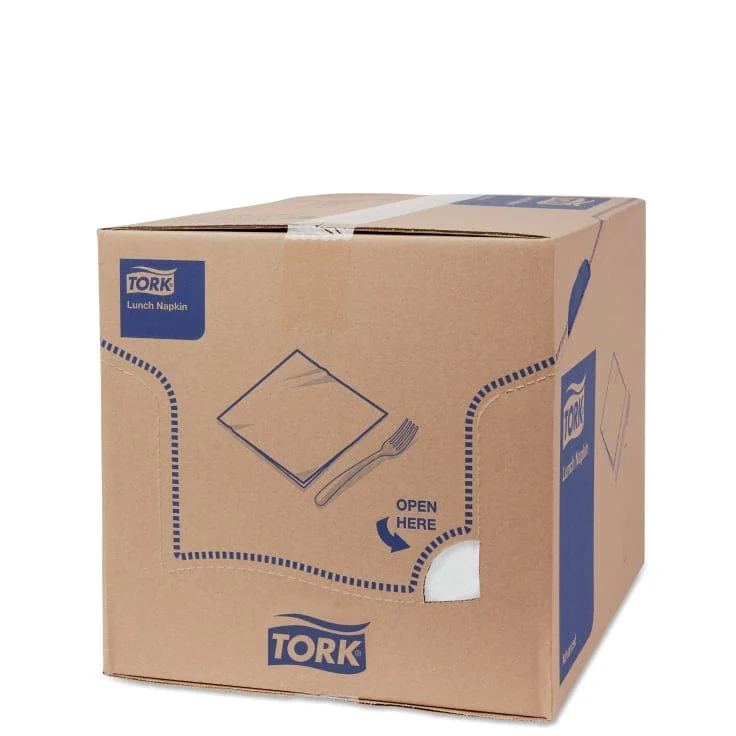 Tork Soft Lunchservietten weiß 3-lagig, 1/4-Falz