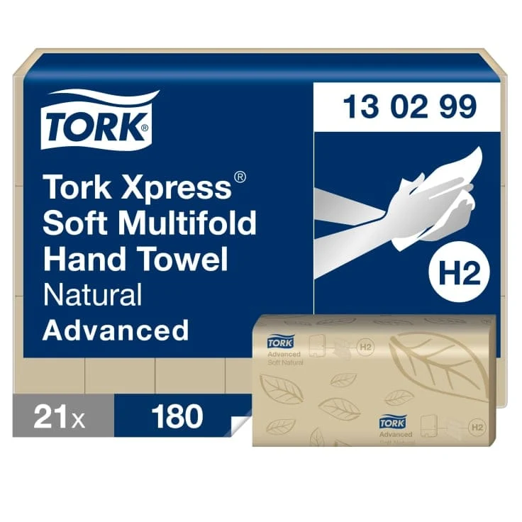 Tork Xpress Multifold-Handtuch Advanced H2 2-lagig, natur