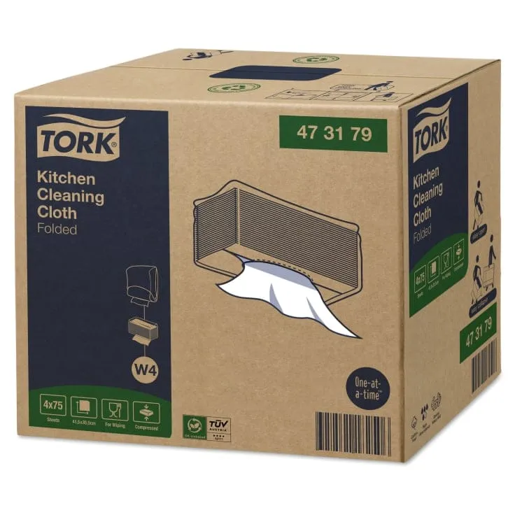 Tork Küchen Reinigungstuch Premium W4 1-lagig, weiß