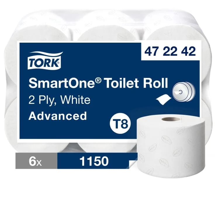 Tork SmartOne Toilettenpapier T8 2-lagig, weiß