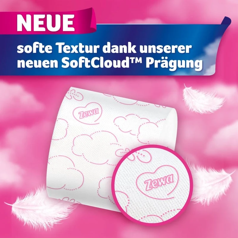Zewa Ultra Soft Toilettenpapier, 4-lagig mit Strohanteil
