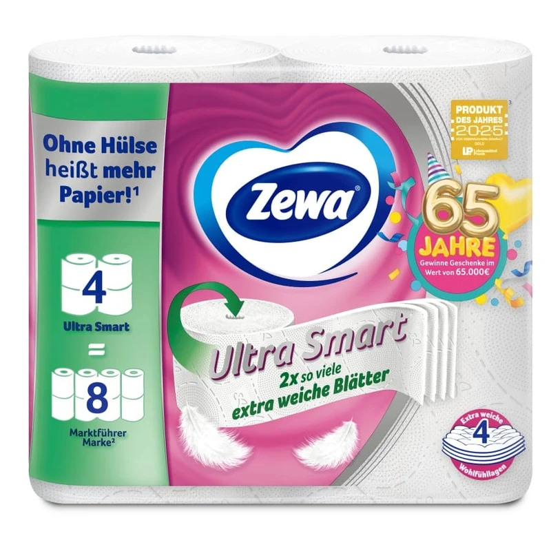 Zewa Toilettenpapier Ultra Smart, 4-lagig