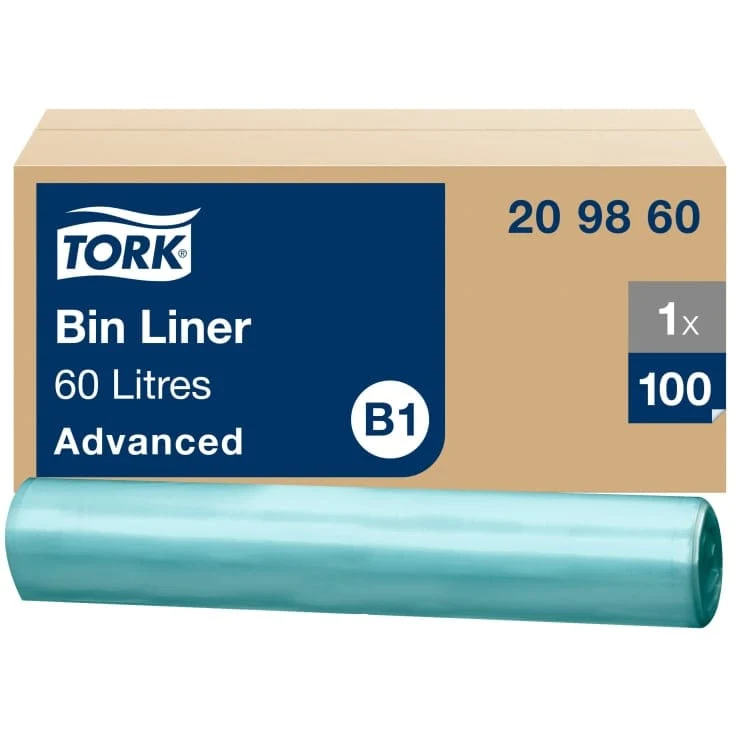Tork Abfallsäcke B1 60 Liter, grün