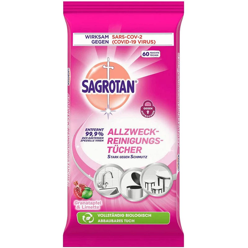 SAGROTAN Allzweck-Reinigungstücher