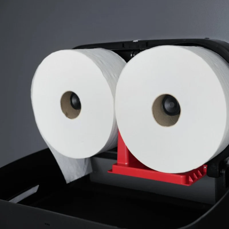 SemyTop Maxi Jumbo Toilettenpapierspender für 2 Rollen bis Ø 23 cm, matt