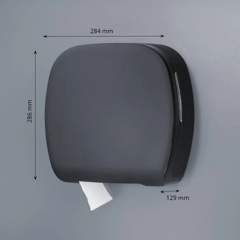 SemyTop Jumbo Toilettenpapierspender für Rollen bis Ø 25 cm, matt