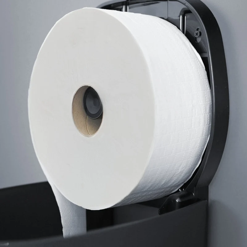 SemyTop Jumbo Toilettenpapierspender, bis Ø 25 cm, weiß oder schwarz matt