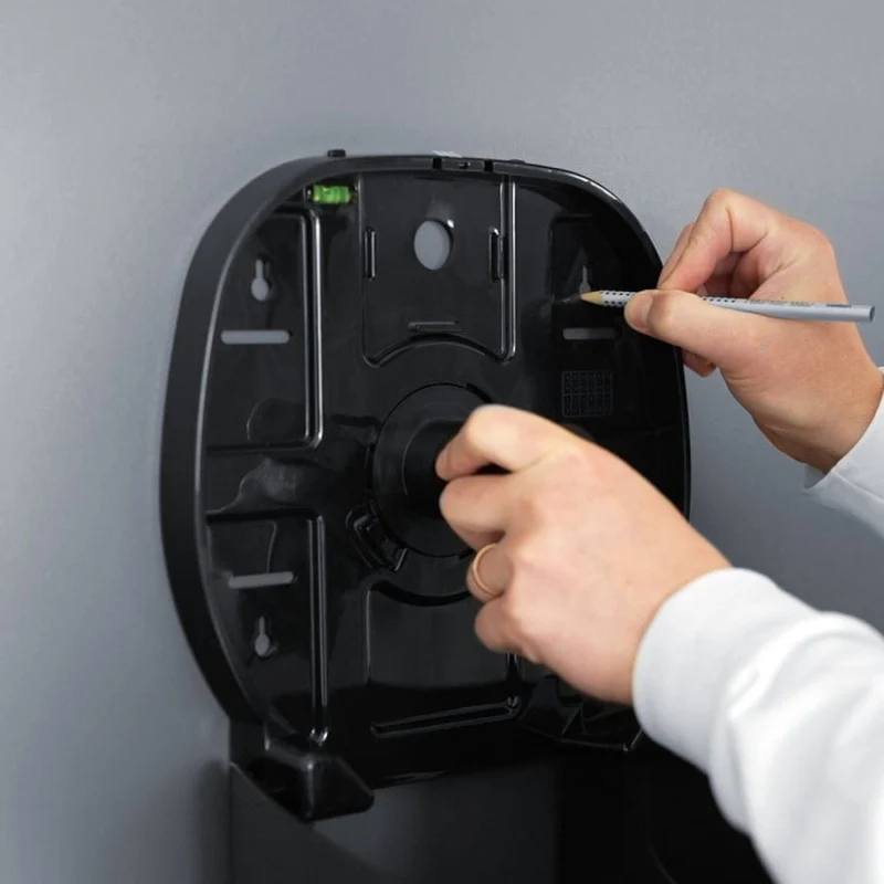 SemyTop Jumbo Toilettenpapierspender, bis Ø 25 cm, weiß oder schwarz matt