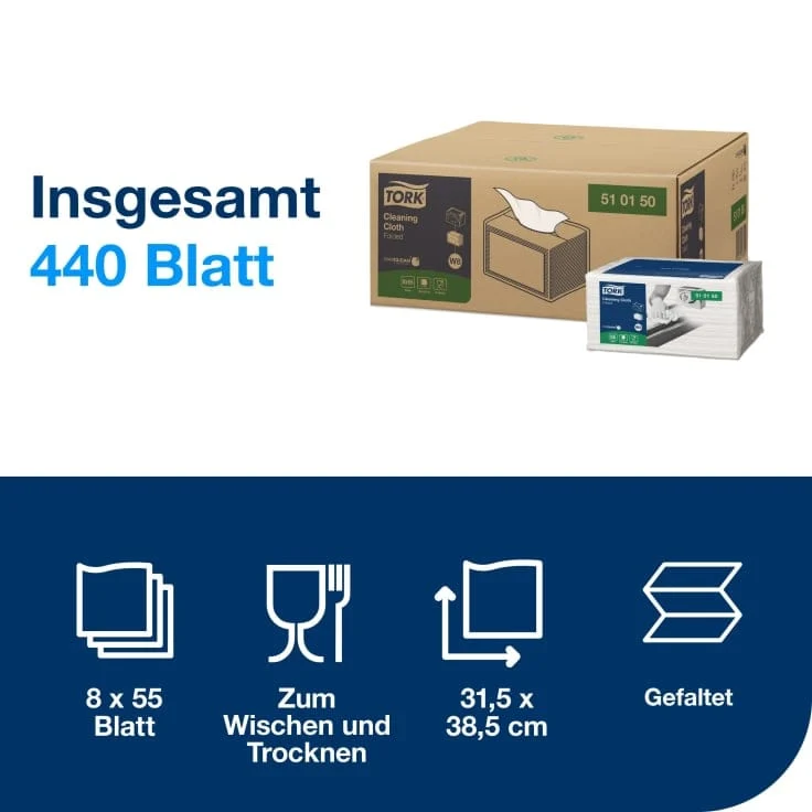 Tork Reinigungstücher W8 Small Pack, weiß