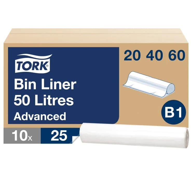 Tork Abfallsäcke 50 l B1 transparent
