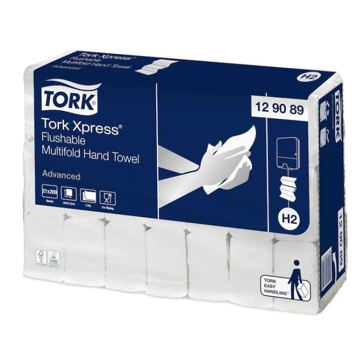 Tork Xpress Multifold Handtuch Advanced H2 2-lagig, schnellauflösend