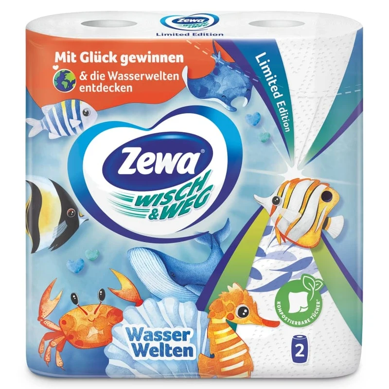 Zewa Wisch & Weg limited Edition Küchenrolle mit Motiv