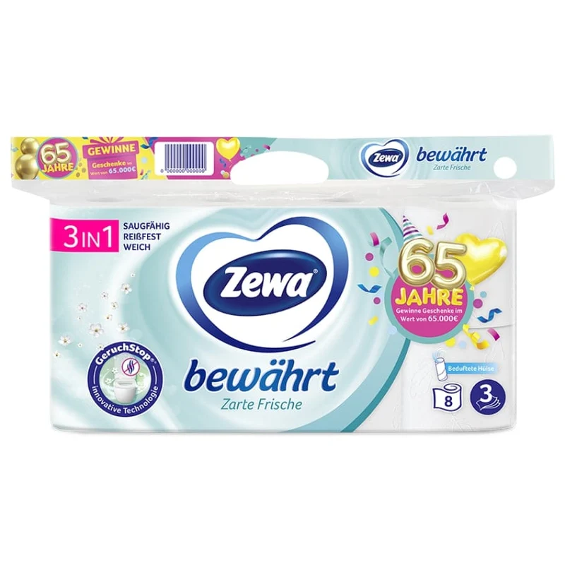 Zewa Bewährt Toilettenpapier, 3-lagig Lufterfrischer