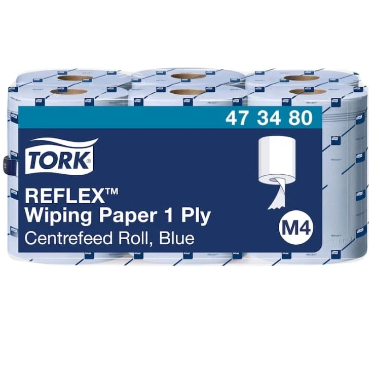 Tork Reflex Papierwischtücher M4 1-lagig, blau, 270 m